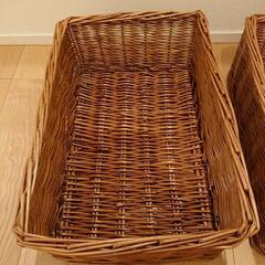 ( 決まりました❗)編み込みかご 3個セットの画像