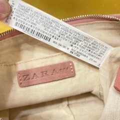 【決まりました・未使用品】ZARAスエードバッグ ピンクの画像