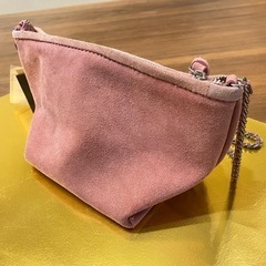 【決まりました・未使用品】ZARAスエードバッグ ピンクの画像