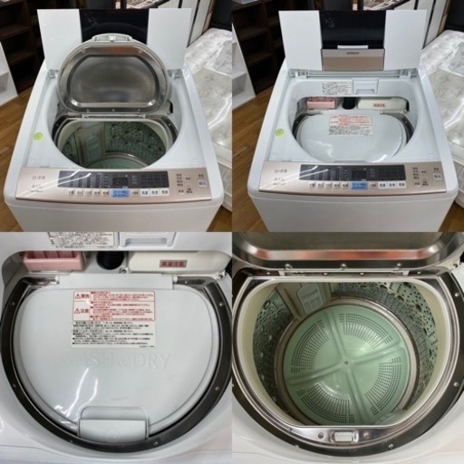 I471 ? 洗濯乾燥機！ HITACHI （洗濯：8.0㎏ 乾燥：4.5㎏） ⭐ 動作 
