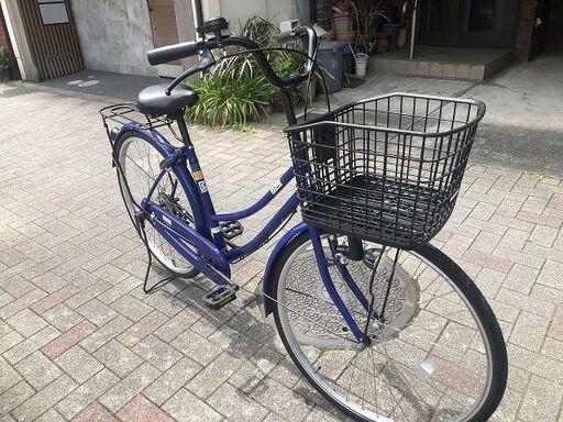 【中古】26インチ　青シングル　税込・整備済