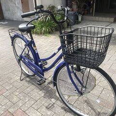 【中古】26インチ　青シングル　税込・整備済