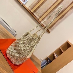 【決まりました・未使用品】COOCO トートバッグ 22131-12008 ゴールドの画像