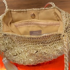 【決まりました・未使用品】COOCO トートバッグ 22131-12008 ゴールドの画像