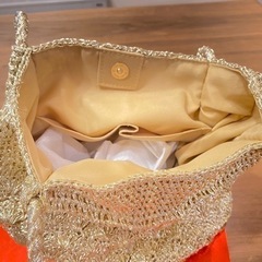 【決まりました・未使用品】COOCO トートバッグ 22131-12008 ゴールドの画像