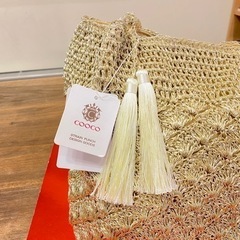 【決まりました・未使用品】COOCO トートバッグ 22131-12008 ゴールドの画像