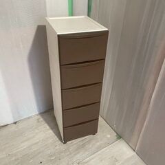 5段収納ケース　幅33.5㎝　奥行43㎝　高さ106㎝　＃25986