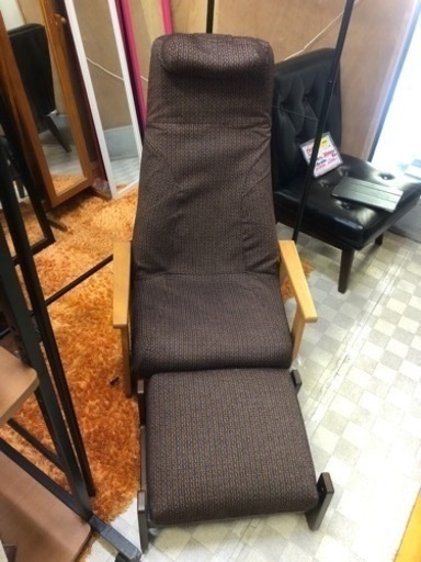 【リサイクルサービス八光】ピントリビングチェア　ブラウン