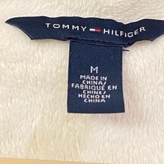 【美品】トミーヒルフィガー 長袖パーカー 裏ボア ロゴ レディース Mサイズの画像