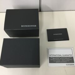 😸【本日の目玉品】[シチズン] 高級腕時計 メンズ クオーツ アナログ ムーンフェイズ レザー ステンレス ネイビー シルバーの画像