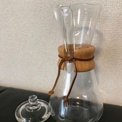 ほぼ未使用【ケメックス】CHEMEX 3cup ガラス蓋付き マ...