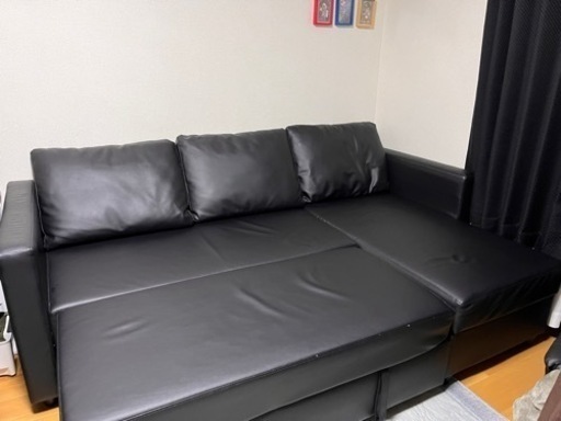 ニトリ　Ｎシールド　ソファベッド収納付き　セミダブルサイズ