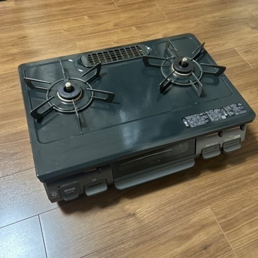 二口ガスコンロ 都市ガス Rinnai RTE670BK