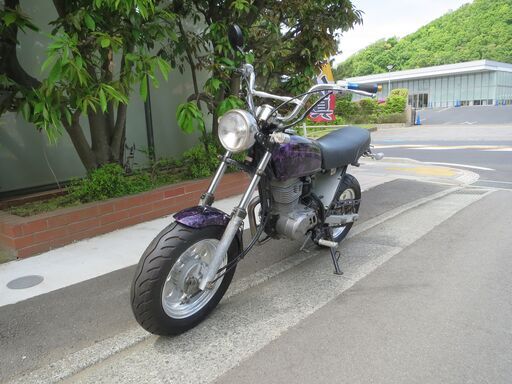 ホンダ　エイプ100　実働カスタム車　バッテリーレス仕様　タイヤ前後バリ山　ナンバー登録書類有り