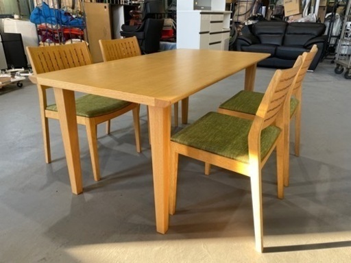 カンディハウス ダイニングテーブルセット 4人掛け【ハナコシリーズ】三井緑デザイン 旭川家具 テーブル チェア×4 CondeHous