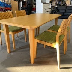 カンディハウス ダイニングテーブルセット 4人掛け【ハナコシリーズ