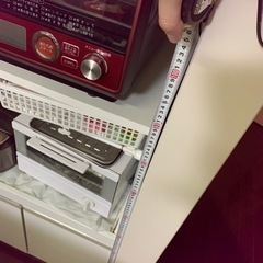 レンジ台　スライド式　コンセント穴ありの画像