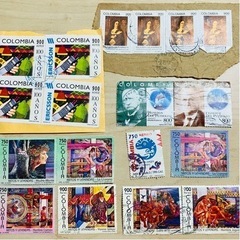 外国切手 コロンビア 他 使用済み 100枚以上の画像