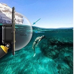 gopro用 防水ドームポート ハウジングケース 180°超広角 防水ケース ダイビングの画像