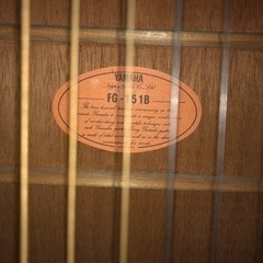 ヤマハ　FG151B  アコギの画像