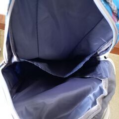 リュック 小学生 キッズ 大容量 旅行 花柄 水色 カバンの画像