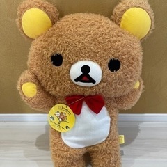 リラックマ　ぬいぐるみ　15th ふかふかぬいぐるみXL プレミアムの画像