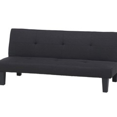 【無料】ソファベッド シングル 3人掛け 幅170cm ブラック...