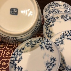 新品箱入り　波佐見焼 若竹 8点set♪の画像
