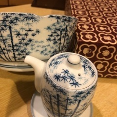 新品箱入り　波佐見焼 若竹 8点set♪の画像