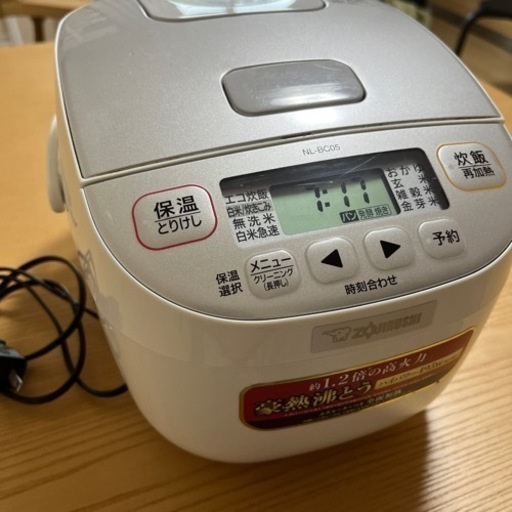 象印　炊飯器　3合炊き