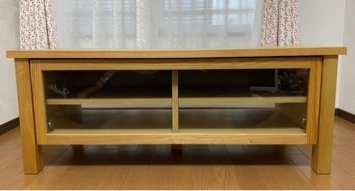 無印良品　AVラック　テレビボード　幅108　木製　フルオープンタイプ