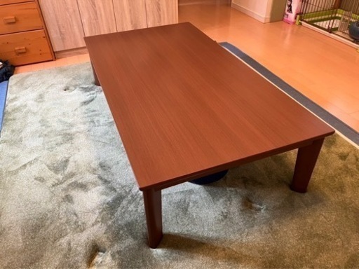 150×80×38  使用期間2ヶ月　こたつ付テーブル