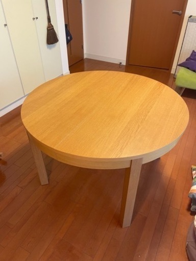 【GW特価】IKEA 丸ダイニングテーブル 伸長式