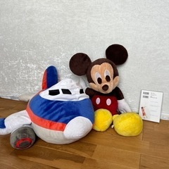 ミッキーマウス　飛行機　ぬいぐるみの画像