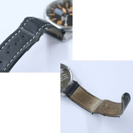 動作品 JUNKERS BERLIN TEMPELHOF クオーツ式 腕時計 メンズ 3針+GMT針