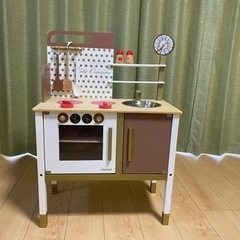 子供　キッチン　木製　おままごと【商談決定】の画像