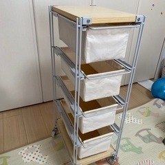 無印スチールラック　引き出し　帆布