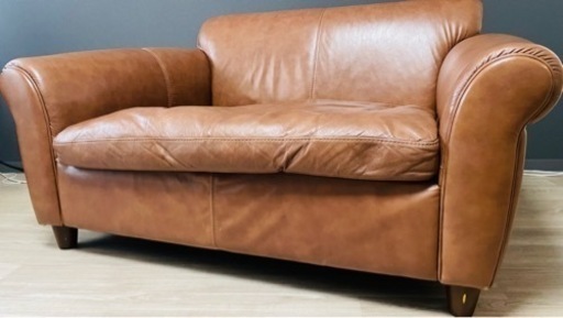2408. 定価25万円☆1.5人掛け☆ASPLUND アスプルンド HALO ハロ イギリス GIL SOFA ギルソファ 総本革 1.5P 英国☆ソファ☆ダイニング☆ダイニングチェア☆