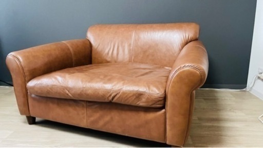 2408. 定価25万円☆1.5人掛け☆ASPLUND アスプルンド HALO ハロ イギリス GIL SOFA ギルソファ 総本革 1.5P 英国☆ソファ☆ダイニング☆ダイニングチェア☆