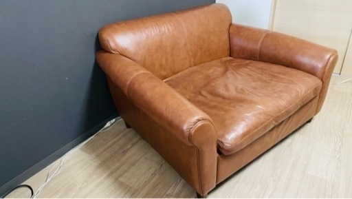 2408. 定価25万円☆1.5人掛け☆ASPLUND アスプルンド HALO ハロ イギリス GIL SOFA ギルソファ 総本革 1.5P 英国☆ソファ☆ダイニング☆ダイニングチェア☆