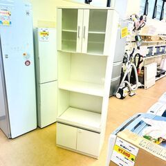 8/16【ジモティ特別価格】ニトリ 食器棚 フォルムN RE1860WH ホワイト 家具