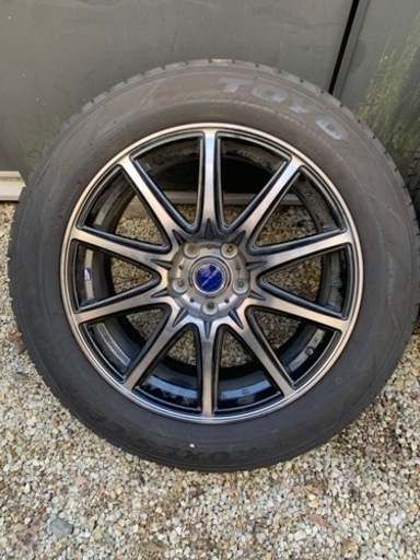 中古 ホイールタイヤ 4本セット 225/60R18 2018年製