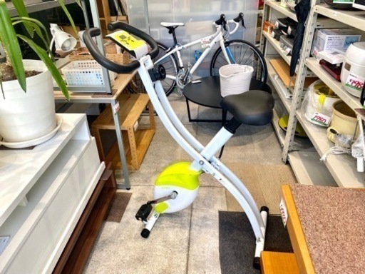 イグニオ IG FB002L LX LG フィットネスバイク IGNIO エアロバイク コンパクト トレーニング 中古