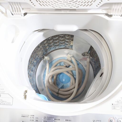 7/6終 2019年製 TOSHIBA 電気洗濯機 6.0kg AW-6G6 ホワイト 東芝