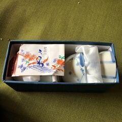金泉黄ララ　肥前　五紋様うさぎ　仙茶揃　未使用美品の画像