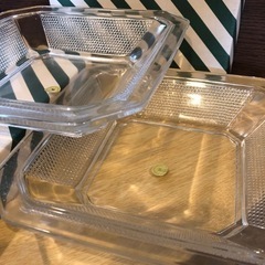 新品箱入り　HOYAクリスタル大皿2箱set♪