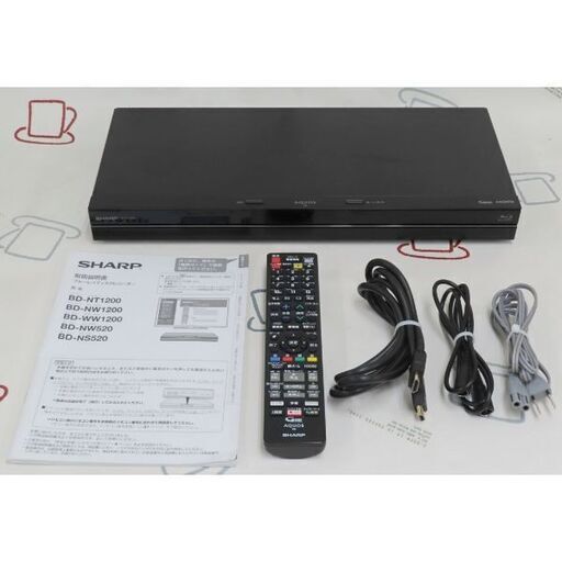 ♪SHARP/シャープ/AQUOS/アクオス BDレコーダー BD-NT1200 3チューナー 1TB 2017年♪