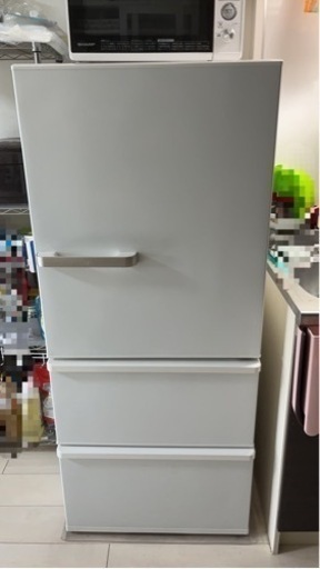 アクア 272L 3ドア冷蔵庫（白）【右開き】AQUA AQR-27H(W)