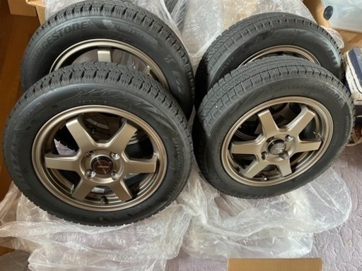 14インチアルミホイールとスタッドレスのセット