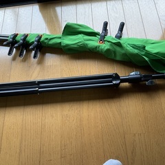 グリーンバック（スタンド＋緑の布製シート）